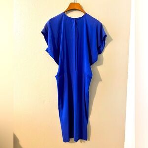 Royal Blue Zero + Maria Cornejo Midi Silk Sheath Dress